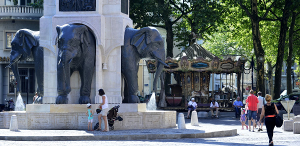 Fontaine des éléphants © Office du Tourisme de Chambéry